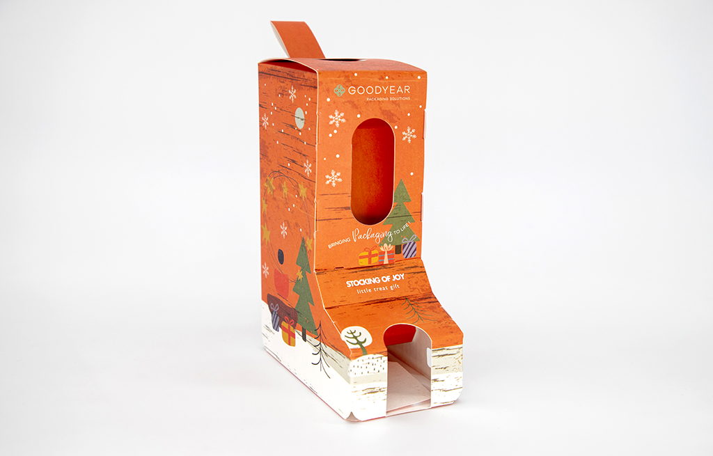 Image showcasing a sample box with complex folding structure designed by our skilled engineers.
